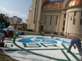 Sigla Municipiului Braila cu pietre colorate EVIDECOR